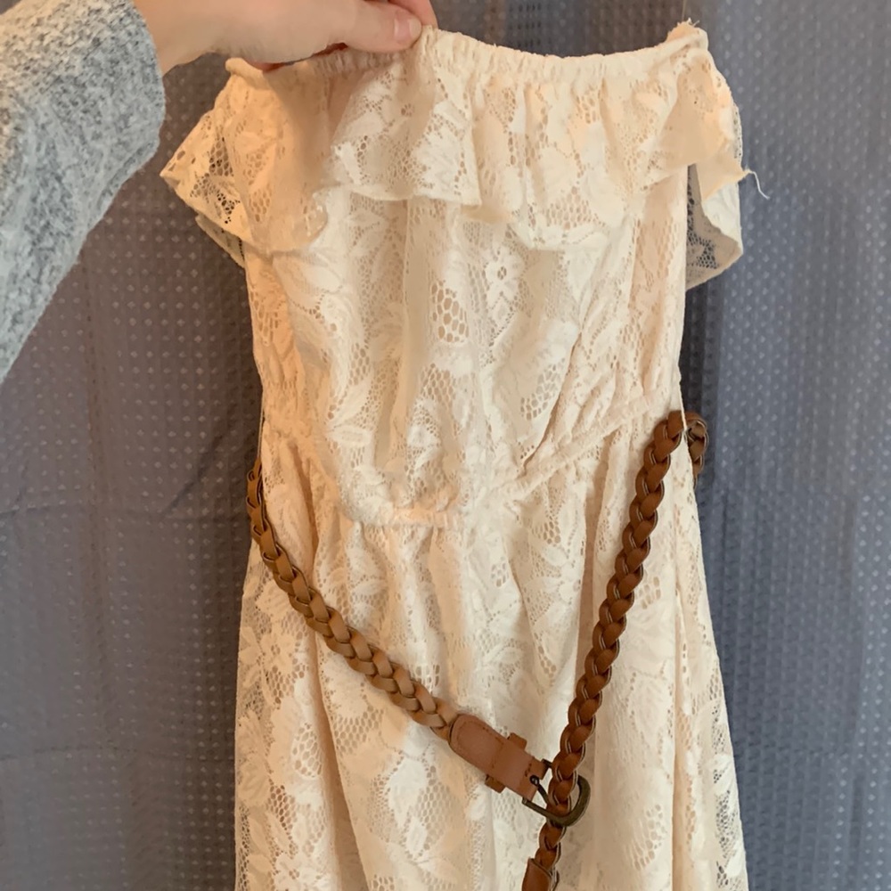 Creme lace dress